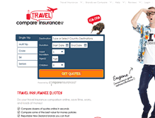Tablet Screenshot of comparetravelinsurance.co.nz